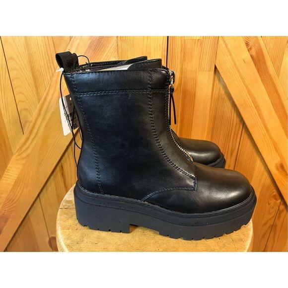 Arizona Jean Co Womens Xander Block Heel Motorcycle Boots Size 8M NWT - Picture 1 of 7